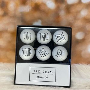 Rae Dunn One Two Three Four Five Six Magnets